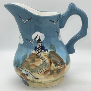 Young’s Heartfelt Kitchen Creations Water Pitcher Lighthouse Scene
